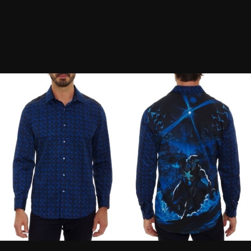 NWOT Robert Graham Marvel collection button-up